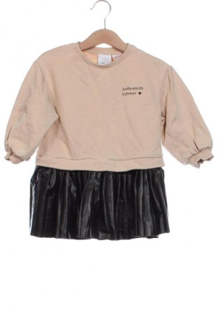Dziecięca sukienka Zara, Rozmiar 18-24m/ 86-98 cm, Kolor Beżowy, Cena 30,99 zł