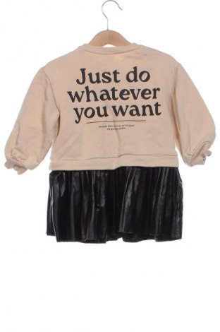 Dziecięca sukienka Zara, Rozmiar 18-24m/ 86-98 cm, Kolor Beżowy, Cena 30,99 zł