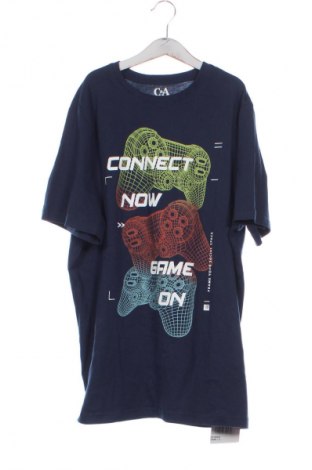 Dziecięcy T-shirt C&A, Rozmiar 15-18y/ 170-176 cm, Kolor Niebieski, Cena 26,97 zł