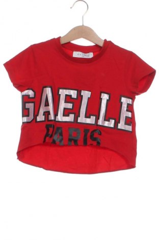 Detské tričko Gaelle Paris, Veľkosť 5-6y/ 116-122 cm, Farba Červená, Cena  7,95 €