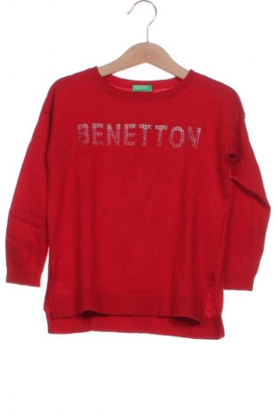 Gyerek pulóver United Colors Of Benetton, Méret 3-4y / 104-110 cm, Szín Piros, Ár 3 449 Ft