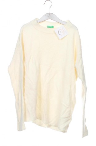 Gyerek pulóver United Colors Of Benetton, Méret 11-12y / 152-158 cm, Szín Ekrü
, Ár 5 309 Ft