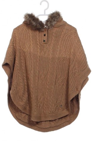 Kinderponcho Massimo Dutti, Größe 10-11y/ 146-152 cm, Farbe Braun, Preis 13,99 €