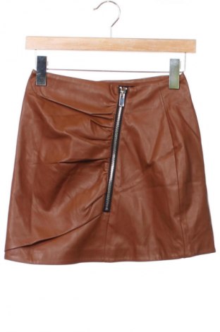 Kožená sukně  Bershka, Velikost S, Barva Hnědá, Cena  249,00 Kč