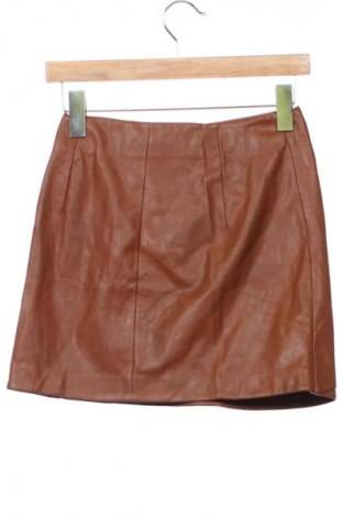 Kožená sukně  Bershka, Velikost S, Barva Hnědá, Cena  249,00 Kč