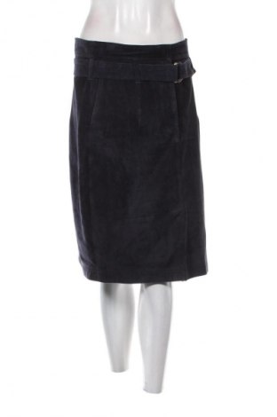 Skórzana spódnica Massimo Dutti, Rozmiar L, Kolor Niebieski, Cena 341,98 zł