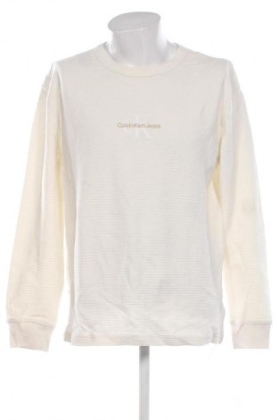 Herren Shirt Calvin Klein Jeans, Größe L, Farbe Ecru, Preis 36,99 €