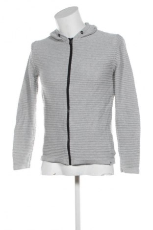 Herren Strickjacke Jack & Jones, Größe S, Farbe Grau, Preis 14,99 €