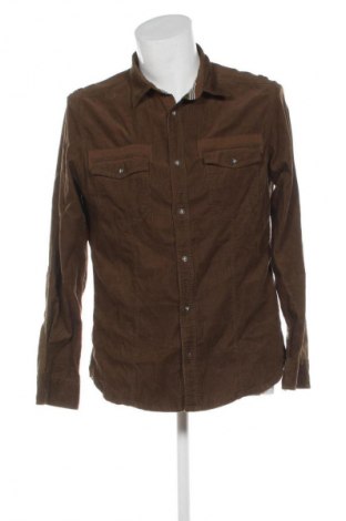 Herrenhemd Angelo Litrico, Größe M, Farbe Braun, Preis € 7,99