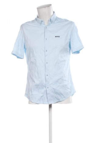 Мъжка риза BOSS, Размер M, Цвят Син, Цена 82,99 лв.