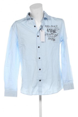 Cămașă de bărbați Delmao, Mărime L, Culoare Albastru, Preț 195,99 Lei