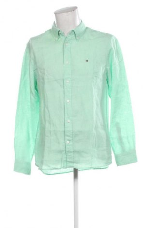 Męska koszula Tommy Hilfiger, Rozmiar L, Kolor Zielony, Cena 493,99 zł