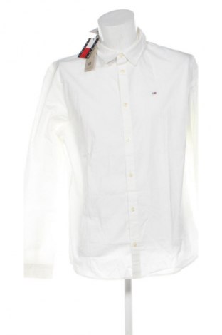Cămașă de bărbați Tommy Jeans, Mărime XL, Culoare Ecru, Preț 322,99 Lei