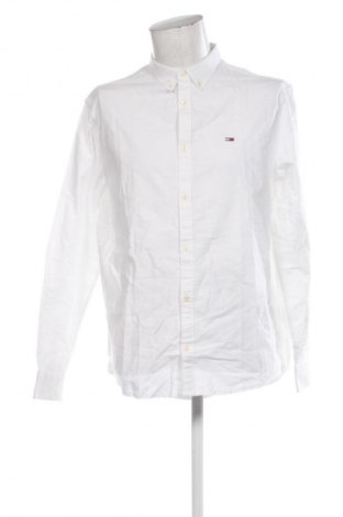 Cămașă de bărbați Tommy Jeans, Mărime XL, Culoare Alb, Preț 424,99 Lei