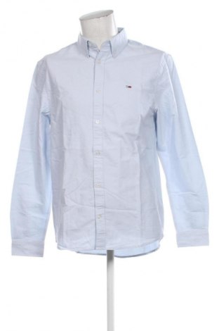 Férfi ing Tommy Jeans, Méret L, Szín Kék, Ár 26 789 Ft