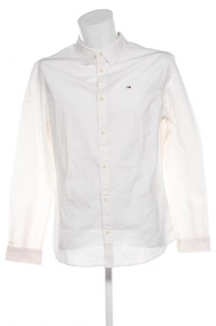 Męska koszula Tommy Jeans, Rozmiar XL, Kolor ecru, Cena 161,99 zł