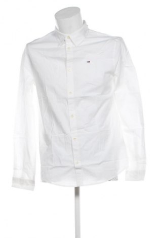 Cămașă de bărbați Tommy Jeans, Mărime M, Culoare Alb, Preț 130,99 Lei