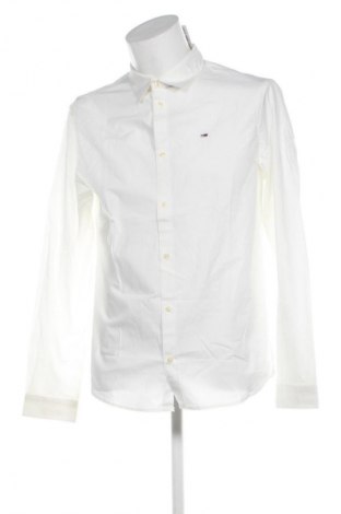 Herrenhemd Tommy Jeans, Größe L, Farbe Ecru, Preis € 27,99