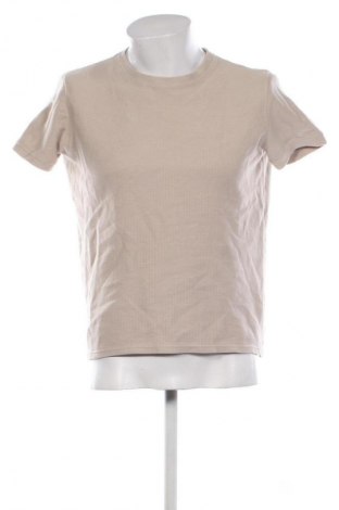 Herren Shirt Bershka, Größe S, Farbe Beige, Preis 6,99 €