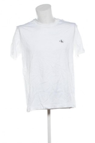 Herren Shirt Calvin Klein Jeans, Größe L, Farbe Weiß, Preis 37,99 €