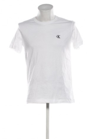 Tricou de bărbați Calvin Klein Jeans, Mărime L, Culoare Alb, Preț 195,99 Lei