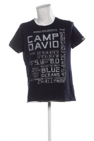 Tricou de bărbați Camp David, Mărime L, Culoare Albastru, Preț 96,99 Lei