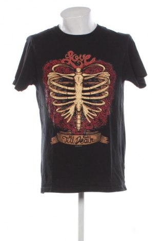 Tricou de bărbați Cropp, Mărime L, Culoare Negru, Preț 26,32 Lei