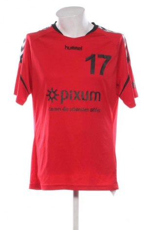 Ανδρικό t-shirt Hummel, Μέγεθος XL, Χρώμα Κόκκινο, Τιμή 11,99 €