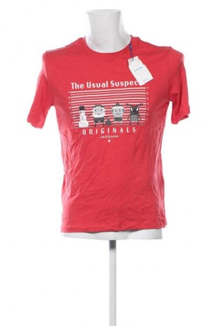 Pánské tričko  Originals By Jack & Jones, Velikost S, Barva Červená, Cena  409,00 Kč