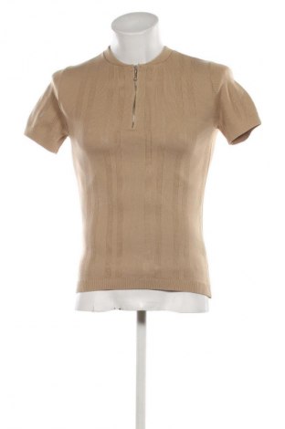 Herren T-Shirt River Island, Größe S, Farbe Beige, Preis € 11,99