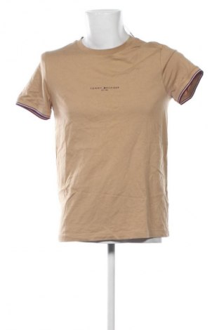 Tricou de bărbați Tommy Hilfiger, Mărime M, Culoare Bej, Preț 290,99 Lei