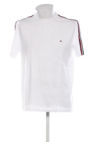 Męski T-shirt Tommy Hilfiger, Rozmiar L, Kolor Biały, Cena 77,99 zł