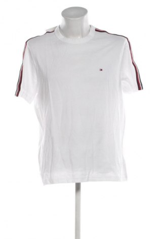 Męski T-shirt Tommy Hilfiger, Rozmiar XL, Kolor Biały, Cena 95,99 zł