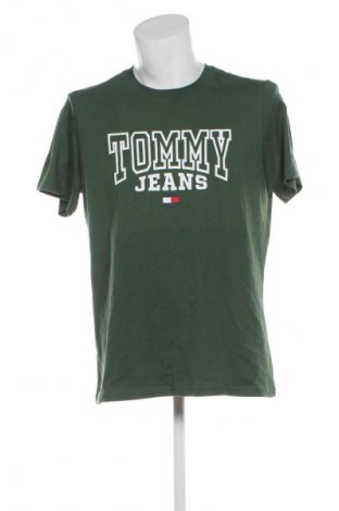 Męski T-shirt Tommy Jeans, Rozmiar L, Kolor Zielony, Cena 207,99 zł