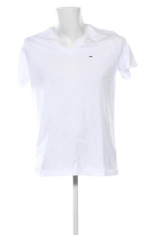 Tricou de bărbați Tommy Jeans, Mărime L, Culoare Alb, Preț 161,99 Lei