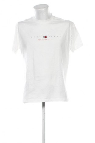 Tricou de bărbați Tommy Jeans, Mărime L, Culoare Alb, Preț 186,99 Lei