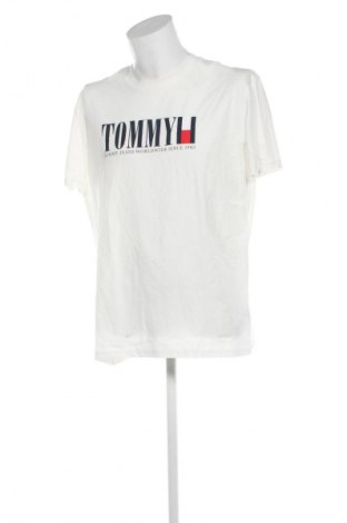 Męski T-shirt Tommy Jeans, Rozmiar XL, Kolor Biały, Cena 110,99 zł