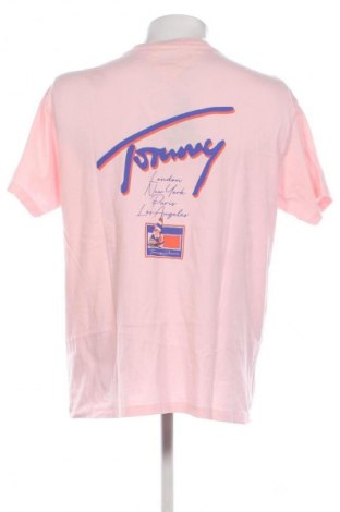 Мъжка тениска Tommy Jeans, Размер M, Цвят Розов, Цена 75,99 лв.