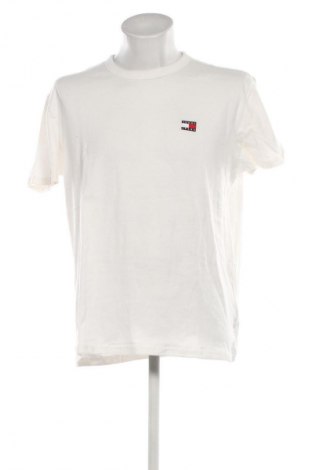 Męski T-shirt Tommy Jeans, Rozmiar XL, Kolor ecru, Cena 147,99 zł