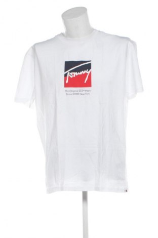 Tricou de bărbați Tommy Jeans, Mărime L, Culoare Alb, Preț 105,99 Lei