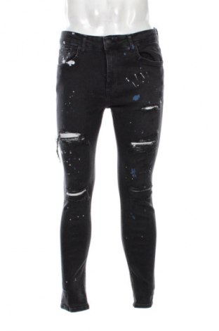 Męskie jeansy Bershka, Rozmiar L, Kolor Czarny, Cena 31,99 zł