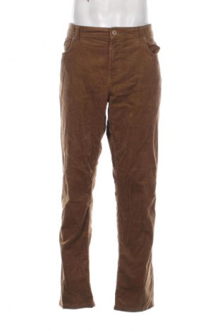 Pantaloni raiați de bărbați Canda, Mărime XL, Culoare Maro, Preț 56,99 Lei