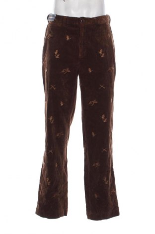 Pantaloni raiați de bărbați Polo Ralph Lauren, Mărime L, Culoare Maro, Preț 303,99 Lei