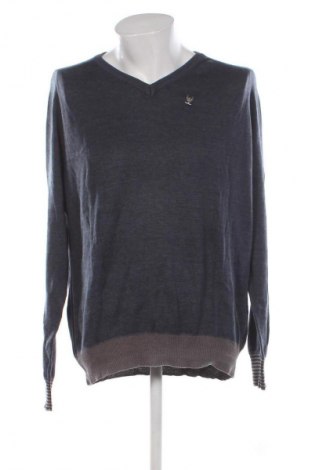 Herrenpullover Ringspun, Größe XL, Farbe Blau, Preis 17,99 €