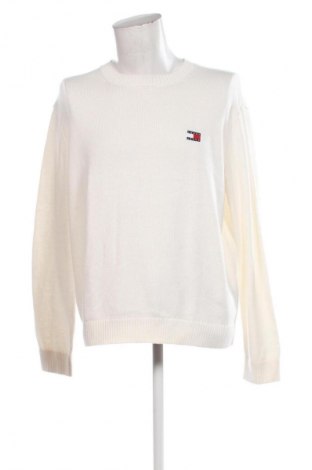Ανδρικό πουλόβερ Tommy Jeans, Μέγεθος XL, Χρώμα Λευκό, Τιμή 68,99 €