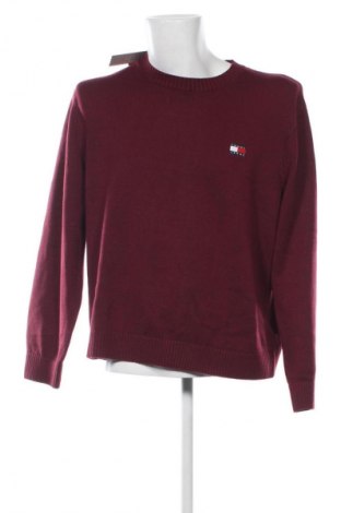 Pulover de bărbați Tommy Jeans, Mărime XL, Culoare Roșu, Preț 248,99 Lei