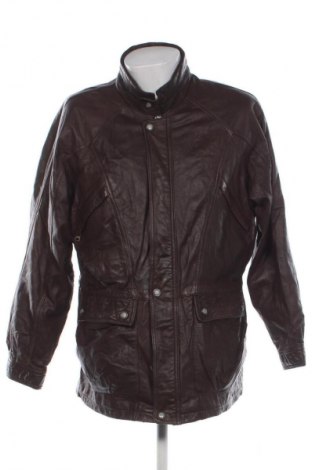 Geacă de piele pentru bărbati Trapper, Mărime L, Culoare Maro, Preț 453,65 Lei