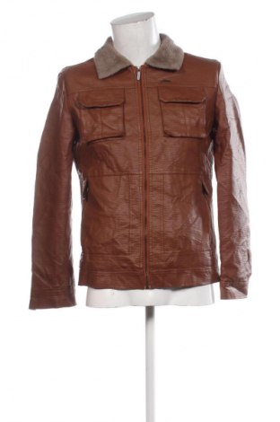 Geacă de piele pentru bărbati Unbranded, Mărime M, Culoare Maro, Preț 174,99 Lei
