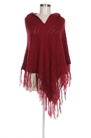 Poncho Yessica, Größe M, Farbe Rot, Preis € 8,99