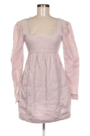 Рокля Ganni, Размер XXS, Цвят Пепел от рози, Цена 129,96 лв.